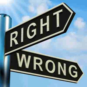 Right vs. Wrong Right vs. Wrong