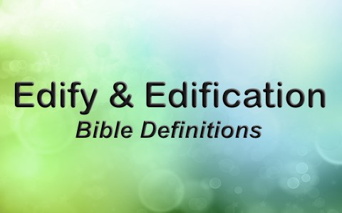 What Does Edify Or Edification Mean A Christian Study